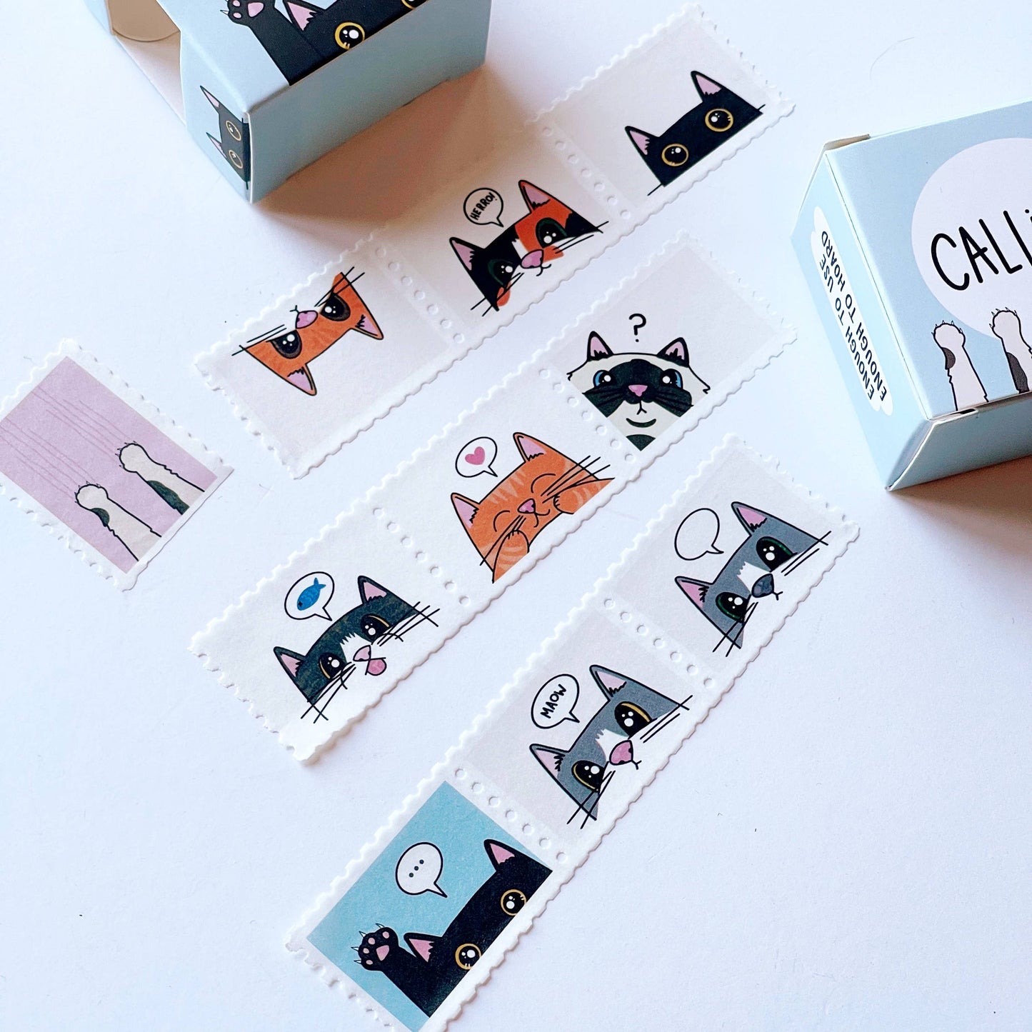 Mini Meows Stamp Washi