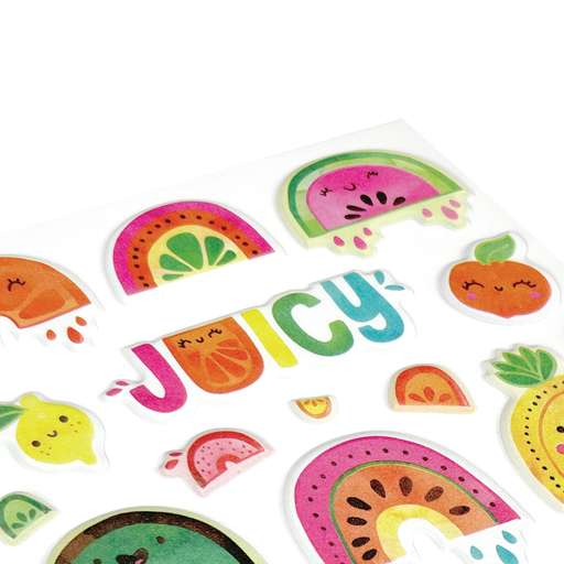 Tutti Fruitti Puffy Stickers