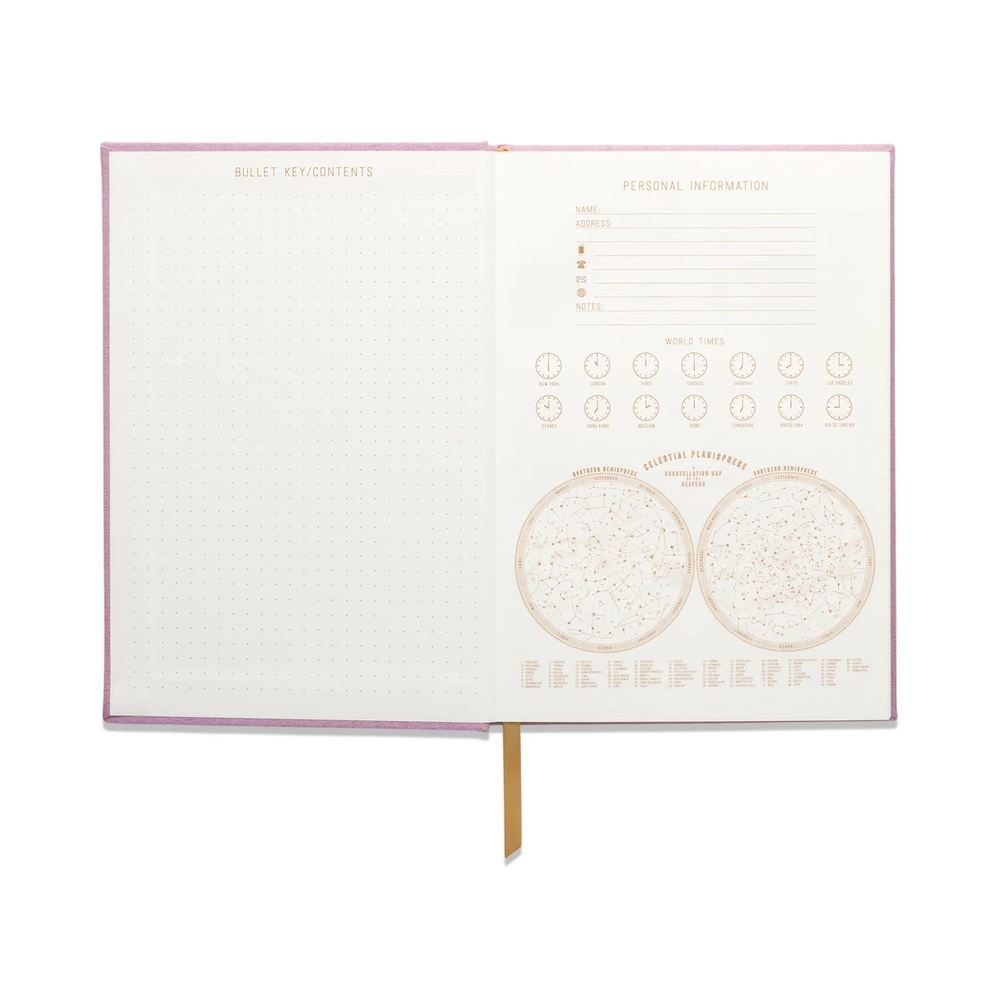 Hard Cover Suede Cloth Journal | Notes Lilac