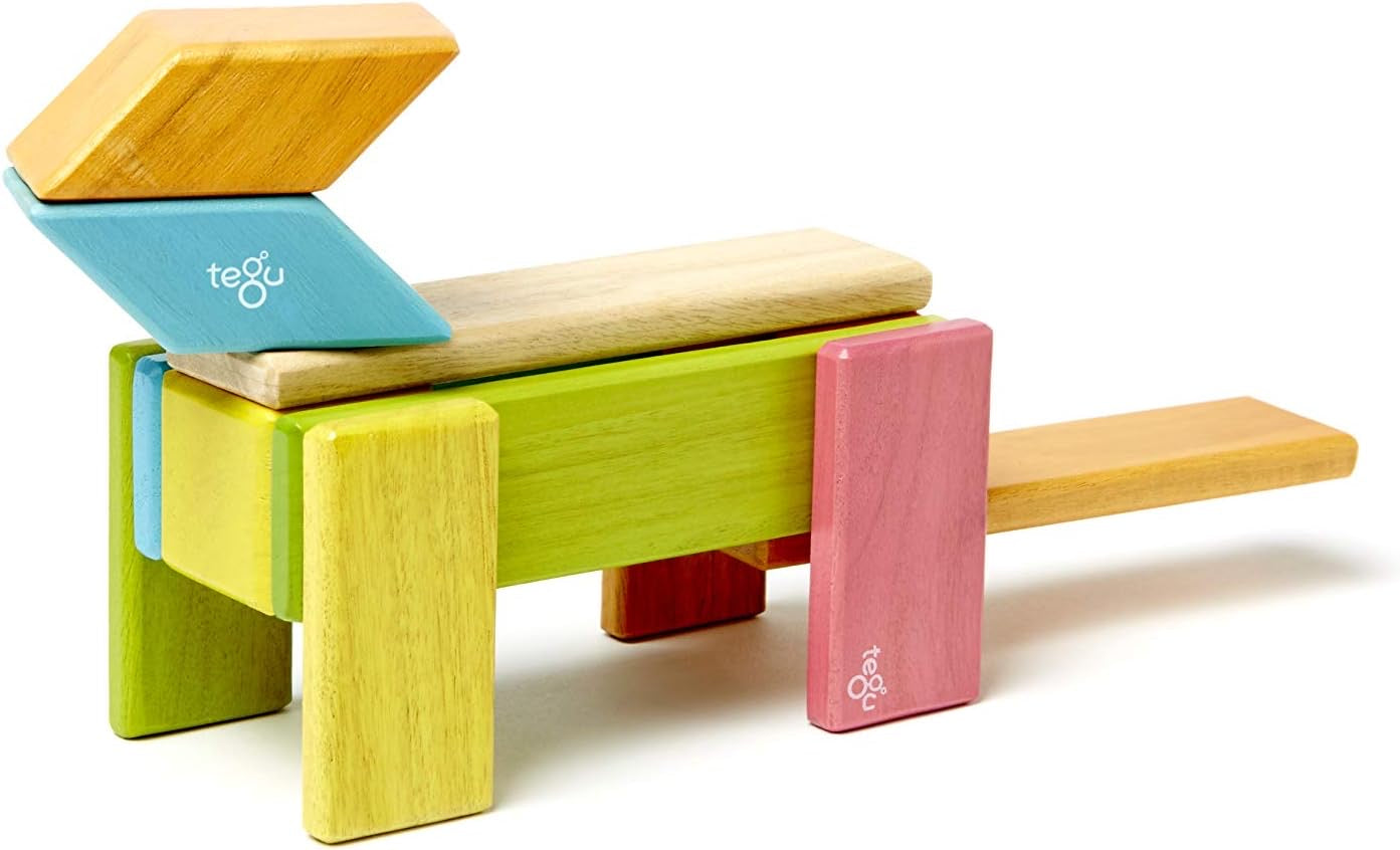 14 Piece Magnetic Wooden Block Set