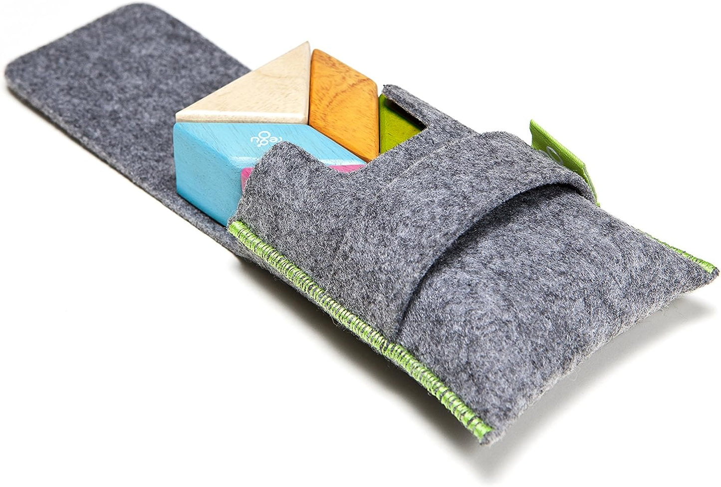 Pocket Pouch Prism | Magnetic Wooden Block Set