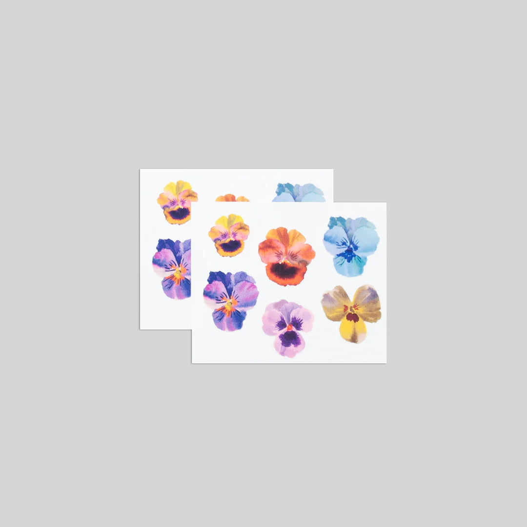 Pansies Tattoo Set