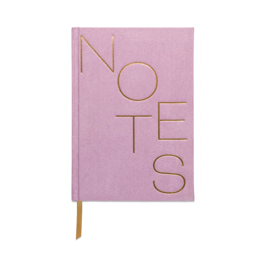 Hard Cover Suede Cloth Journal | Notes Lilac