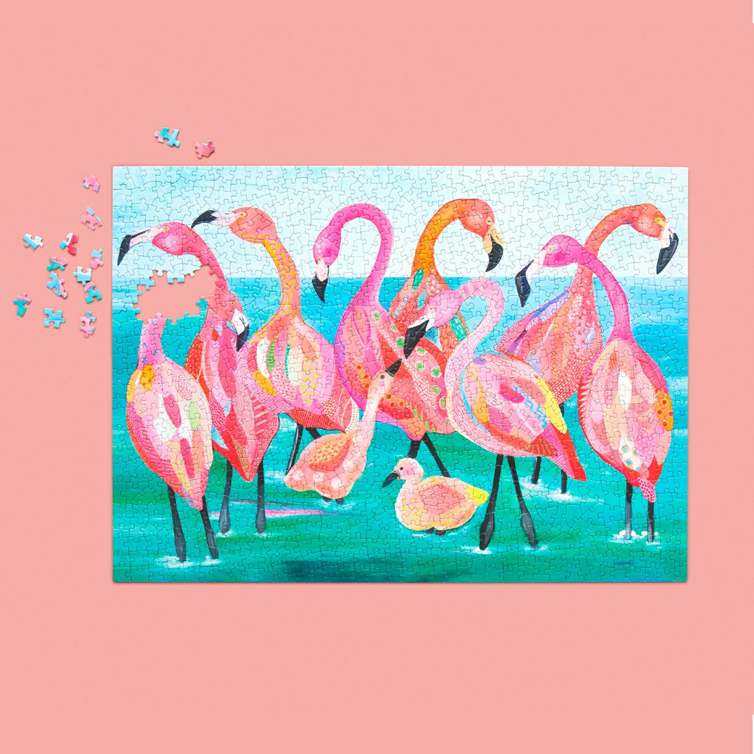 Flamingo Beach | 1000 Piece Jigsaw Puzzle