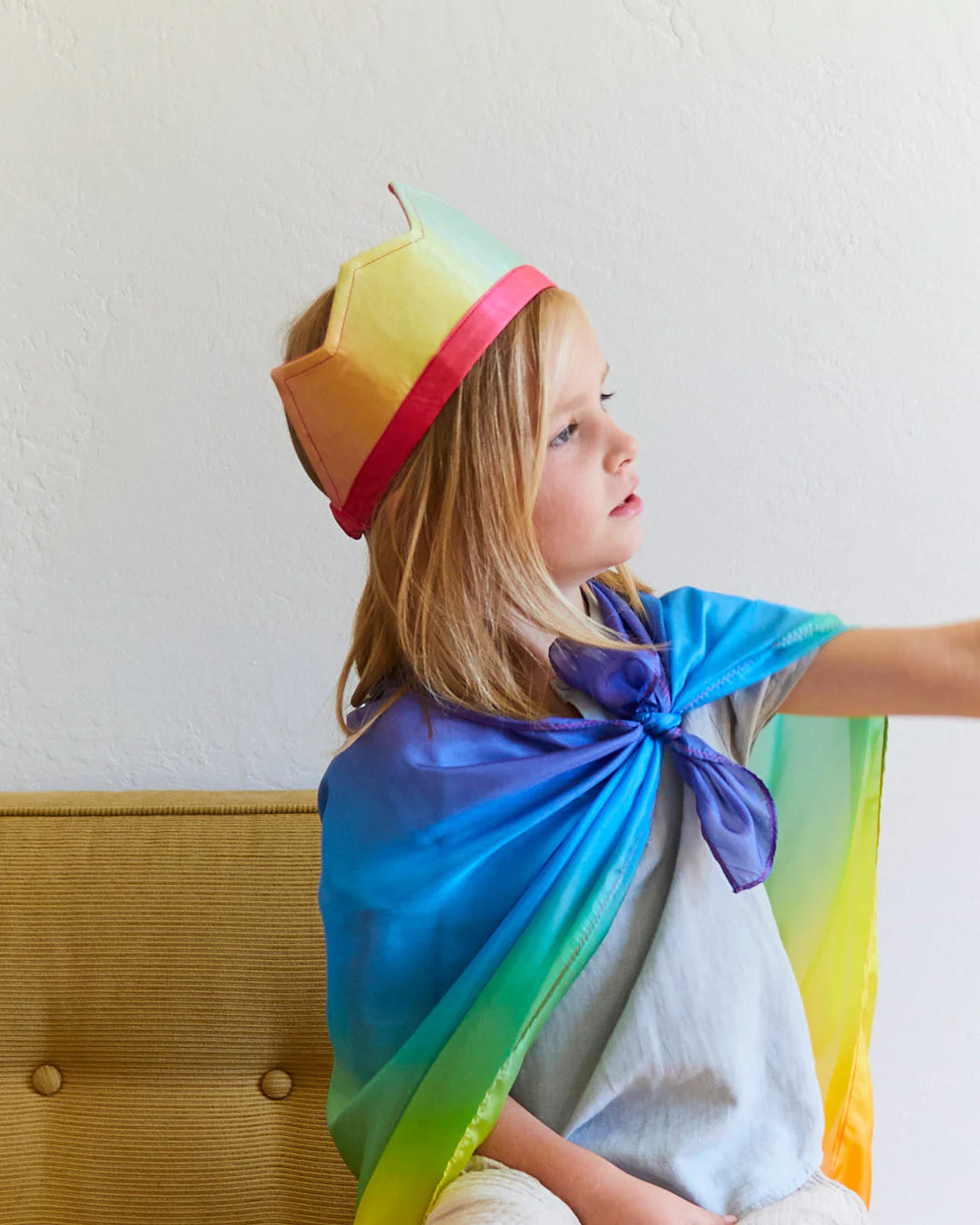 Silk Rainbow Crown