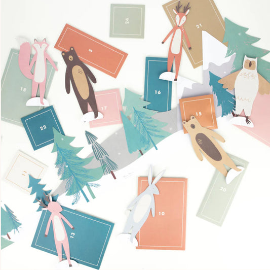 Woodland Paper Play Advent Calendar