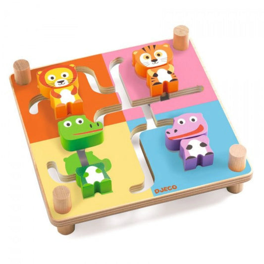 Spinamix Wooden Mix & Match Puzzle