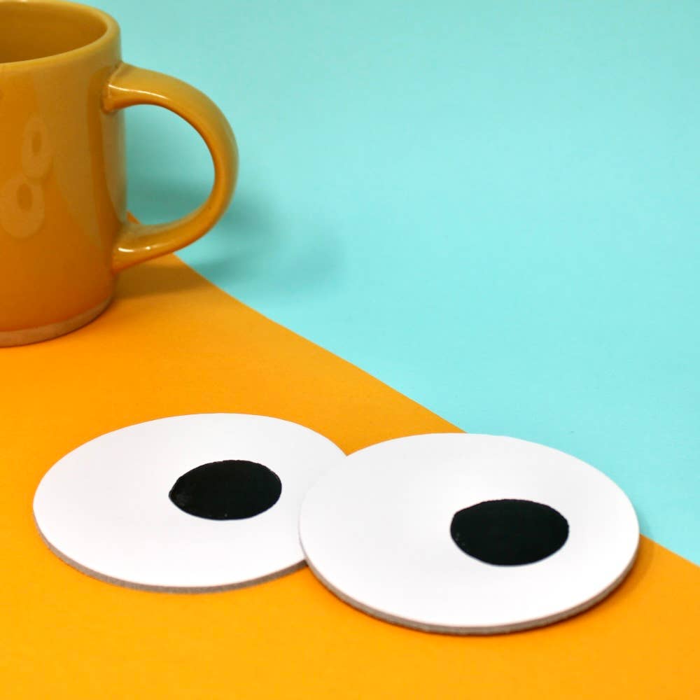 Googly Eye Coasters | Set of 4