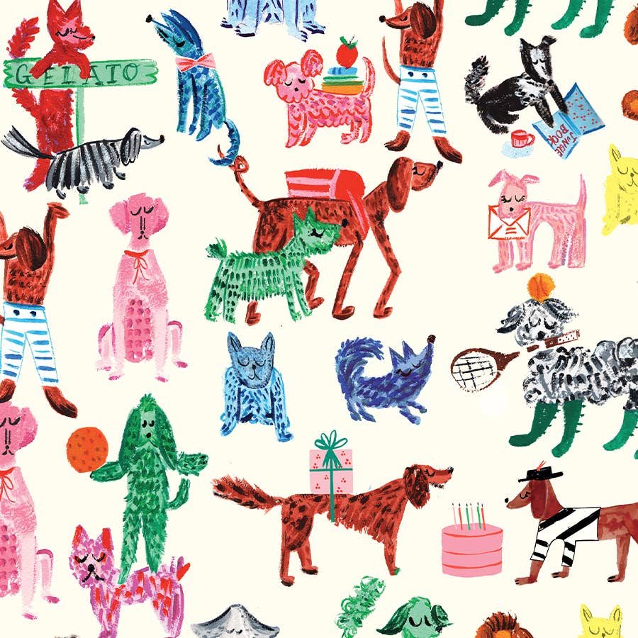 Doggies Gift Wrap | Roll of 3 Sheets