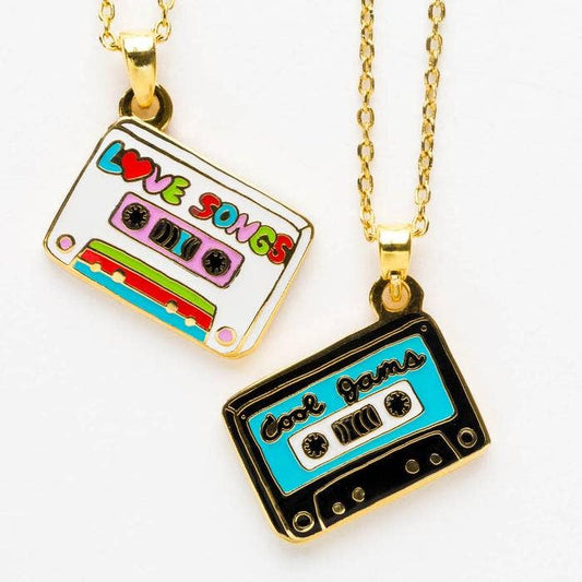 Cool Jams & Love Songs 2-Sided Pendant Necklace