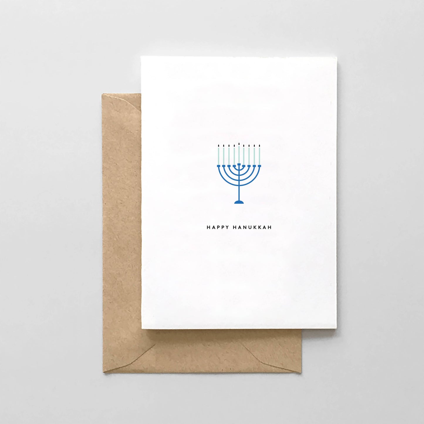 Happy Hanukkah Menorah Card