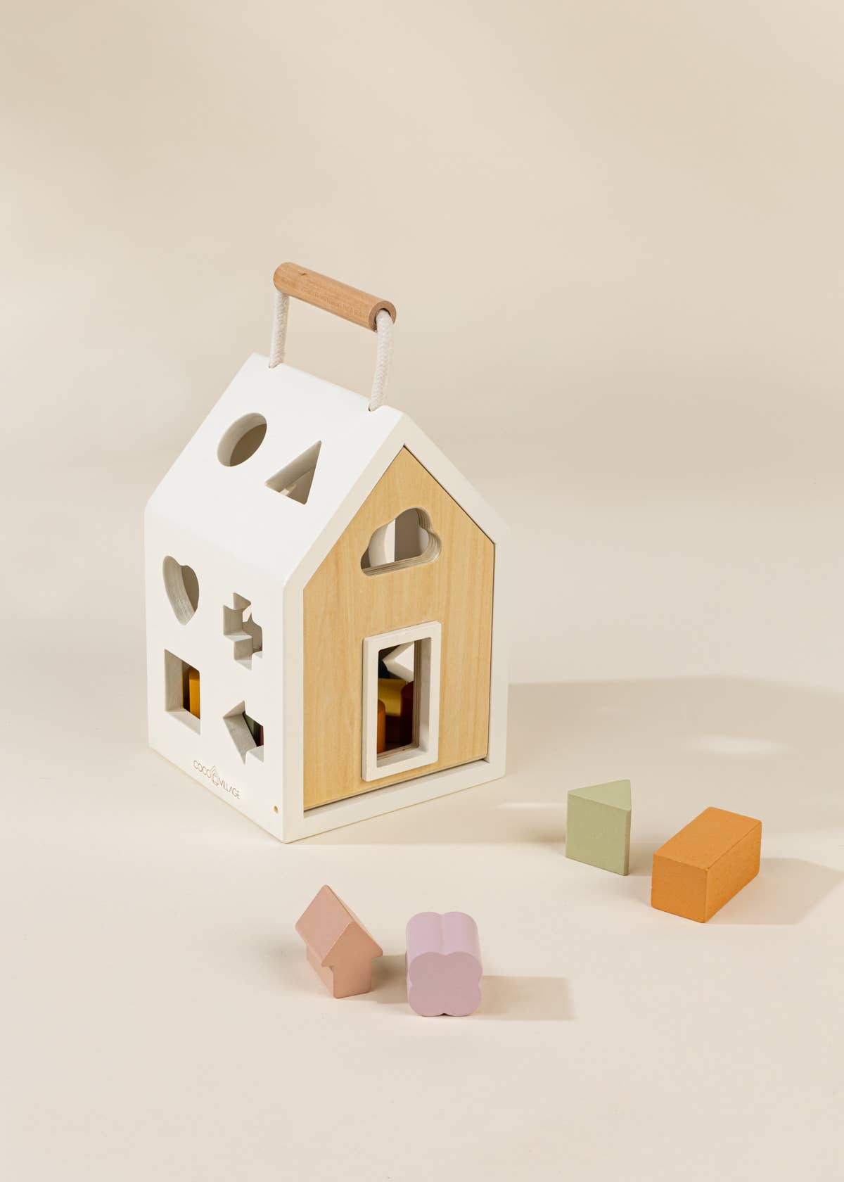 Wooden Shapes Sorting House