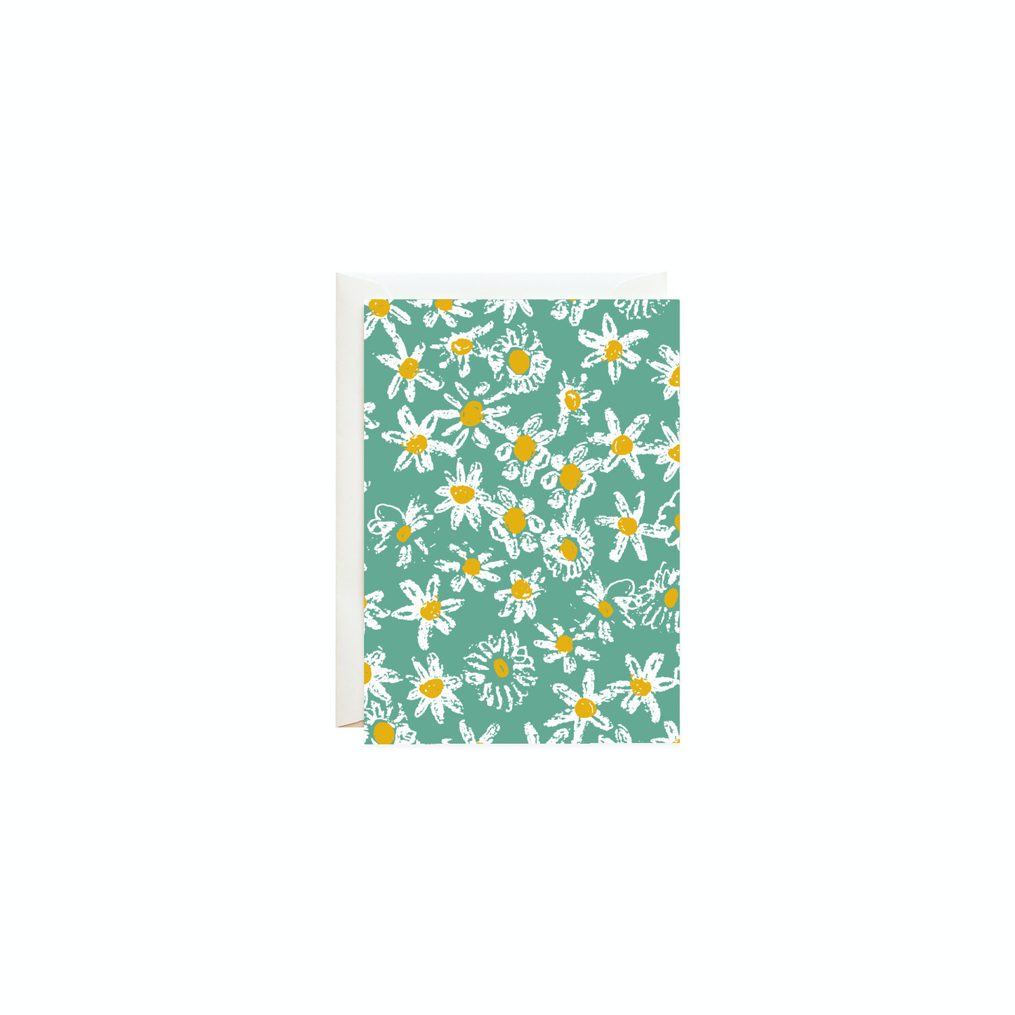 Green Daisy Fields | Petite Card