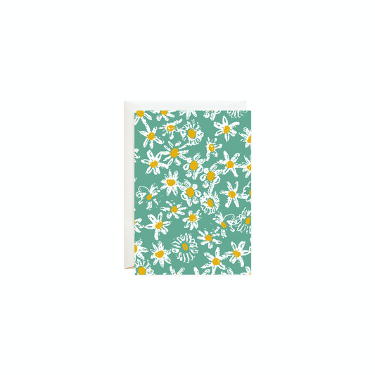 Green Daisy Fields | Petite Card