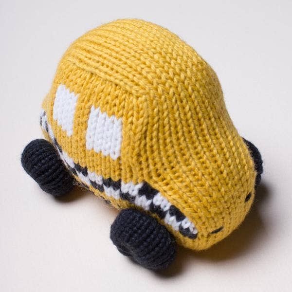 Organic Cotton Taxi Rattle