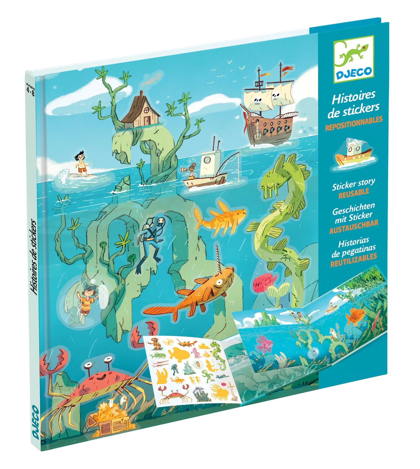 Adventure at Sea | Repositionable Sticker Book Activity