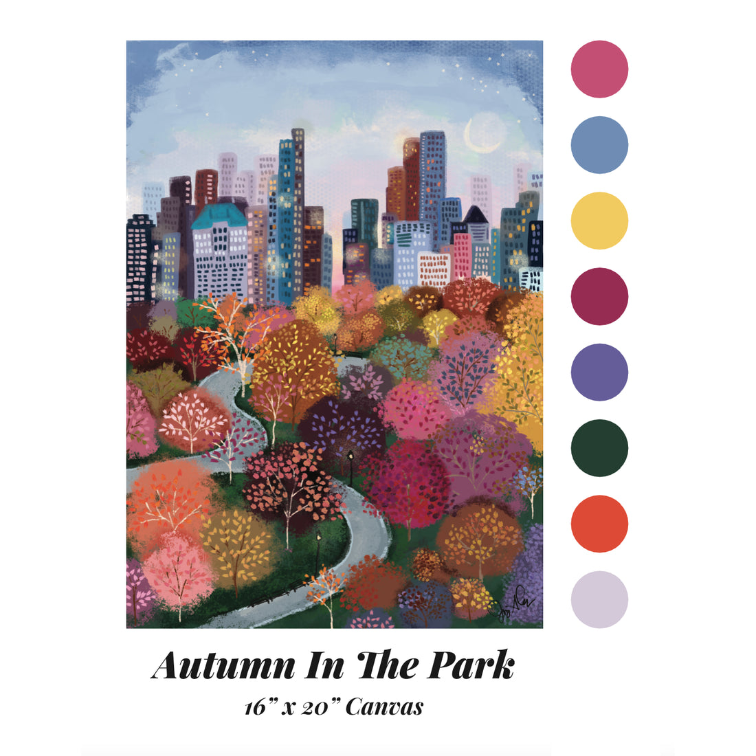 Paint by Number Kit - Autumn in the Park