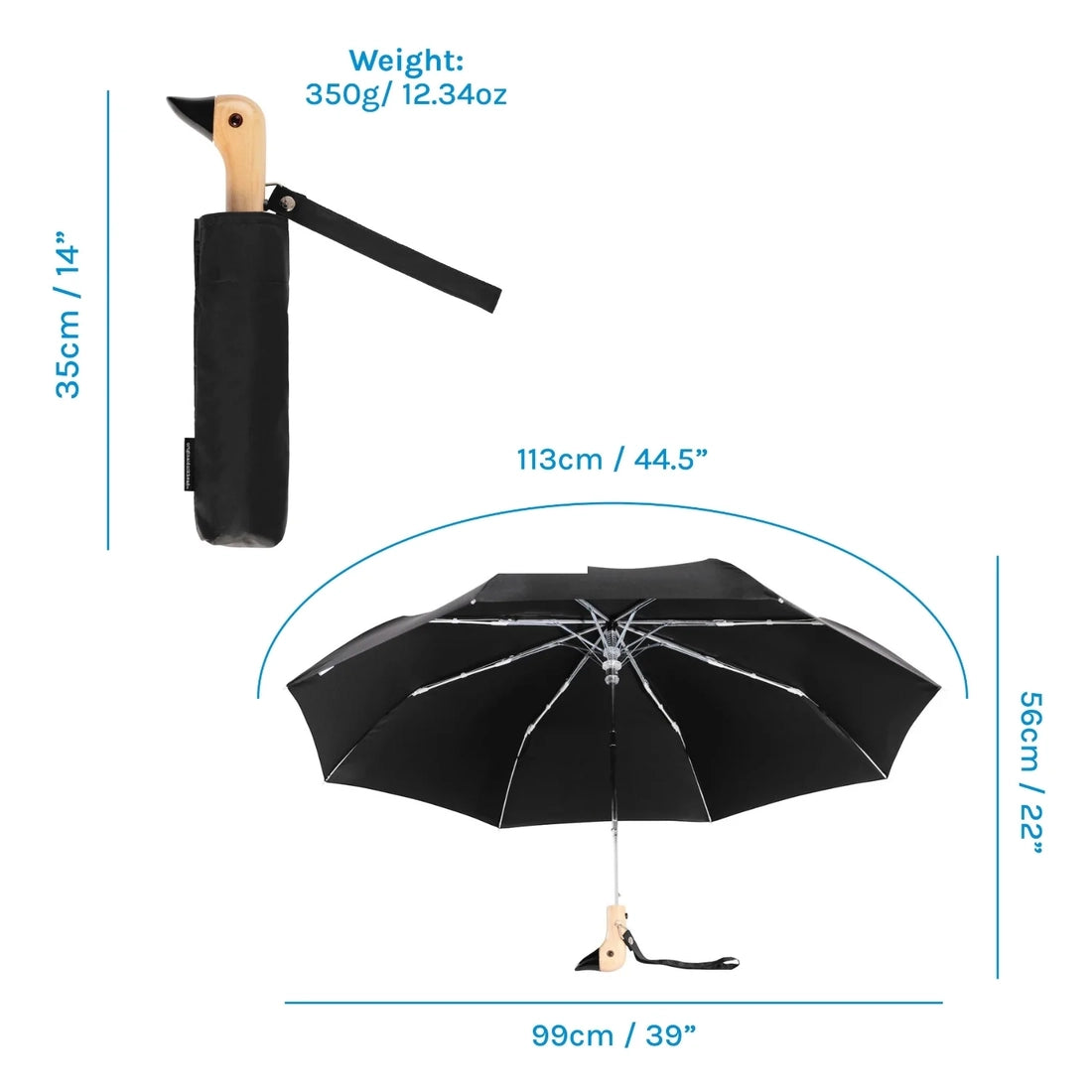 Original Duckhead Umbrella - Black