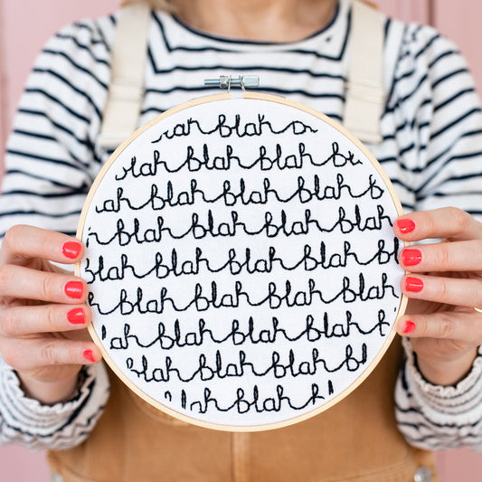 Donna Wilson Blah Blah Blah Hoop Embroidery Kit