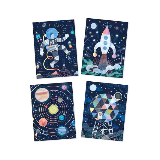 Cosmic Mission Metallic Scratch Card Activity Set