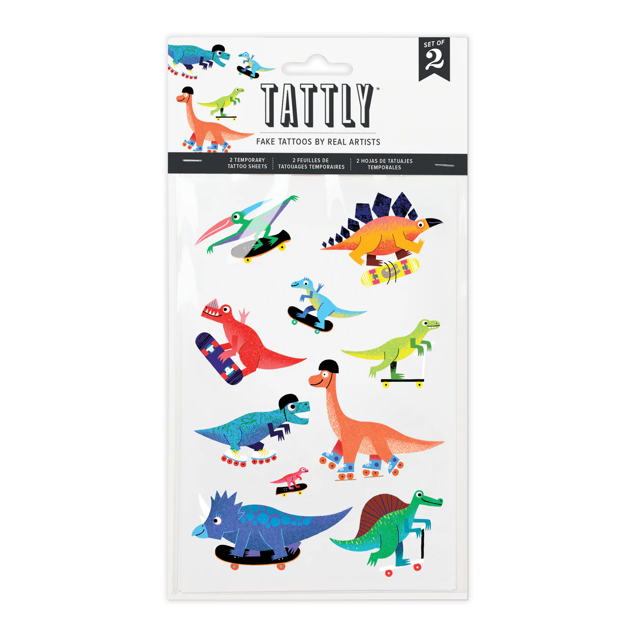 Dino Derby Tattoo Sheet