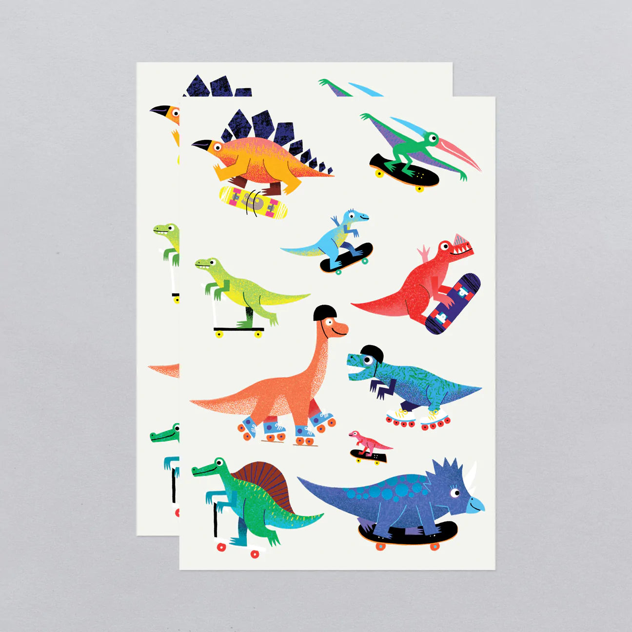 Dino Derby Tattoo Sheet