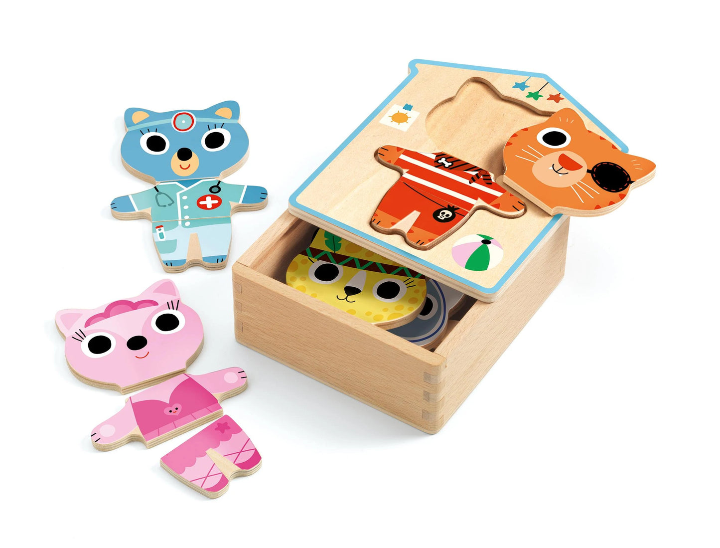 Dress Up Mix Wooden Dress Up Puzzle