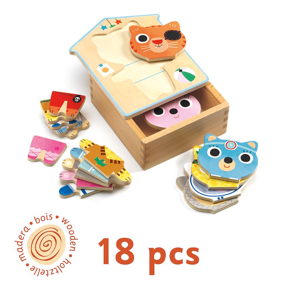 Dress Up Mix Wooden Dress Up Puzzle