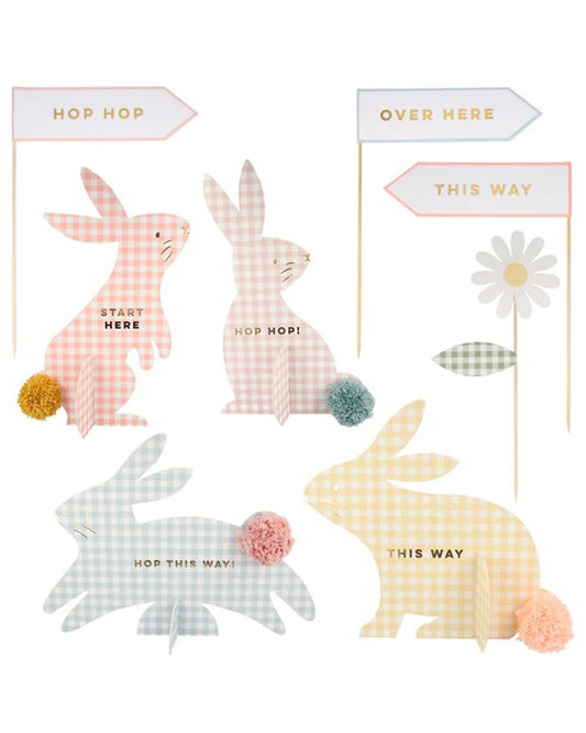 Gingham Bunnies Egg Hunt Kit