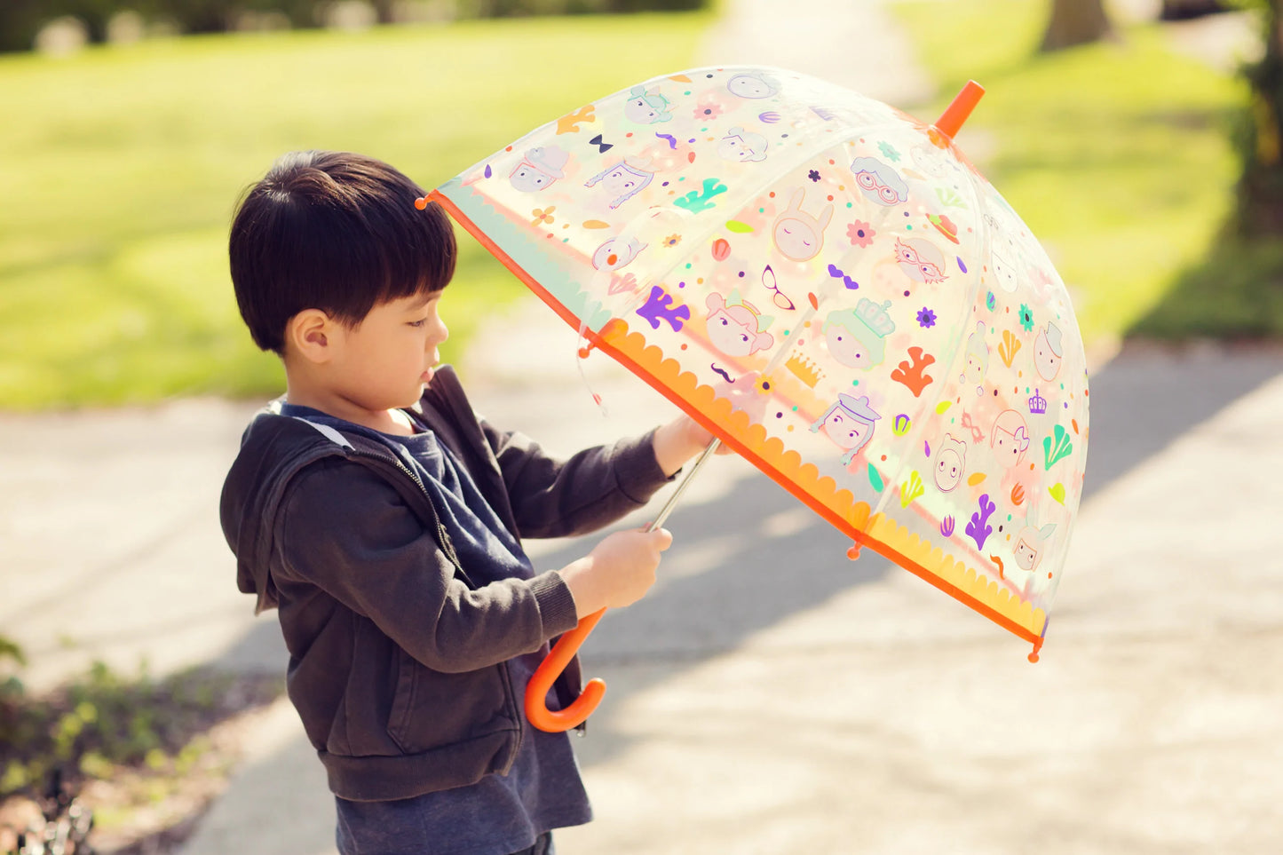 Color-Changing Children's Umbrella | Faces