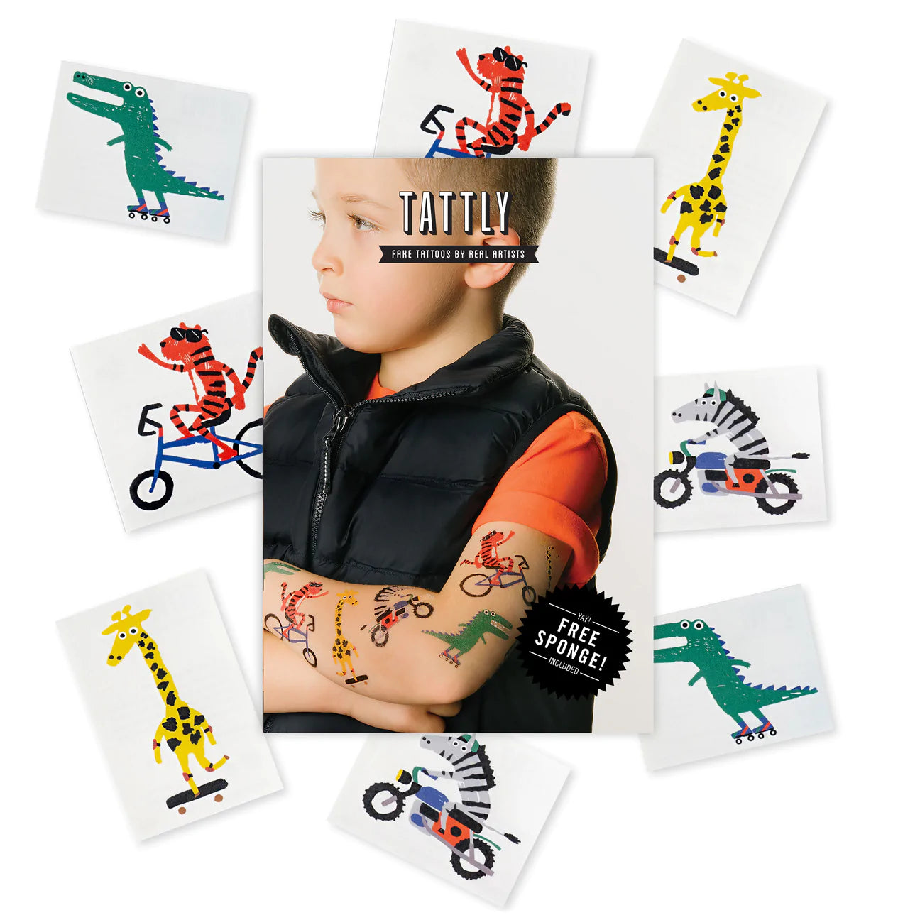 Go Go Animals Tattoo Set