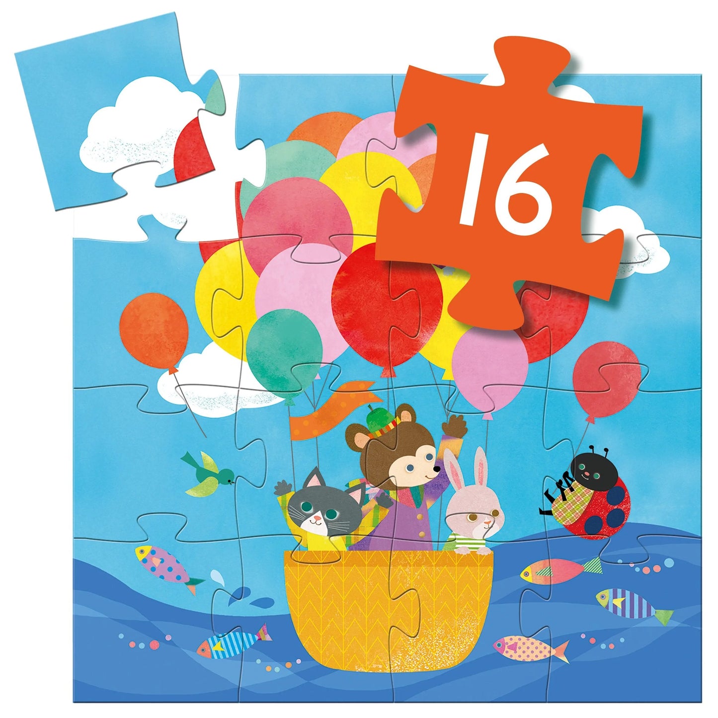 The Hot Air Balloon | 16pc Jigsaw Puzzle