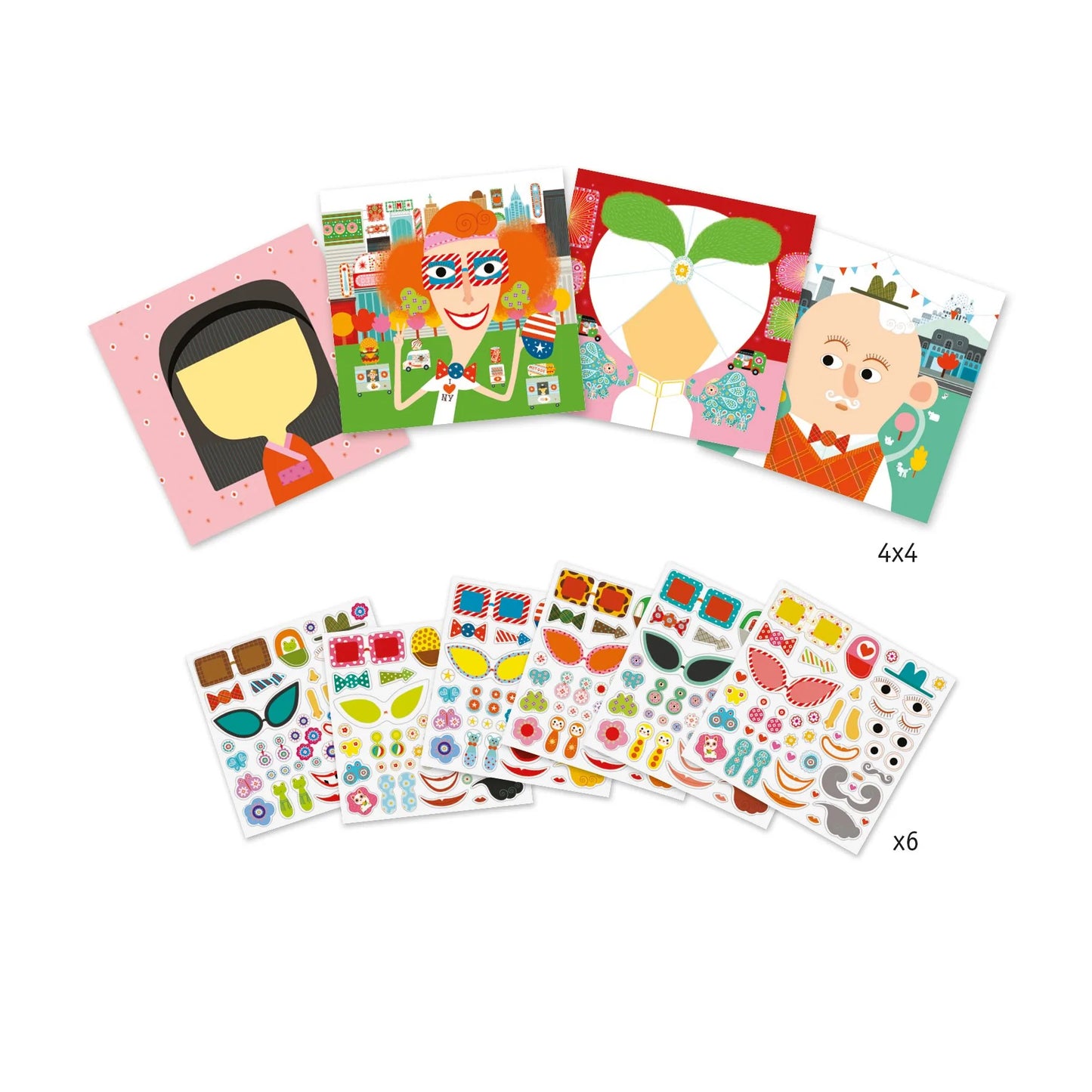 Make-A-Face Sticker Collage Activity