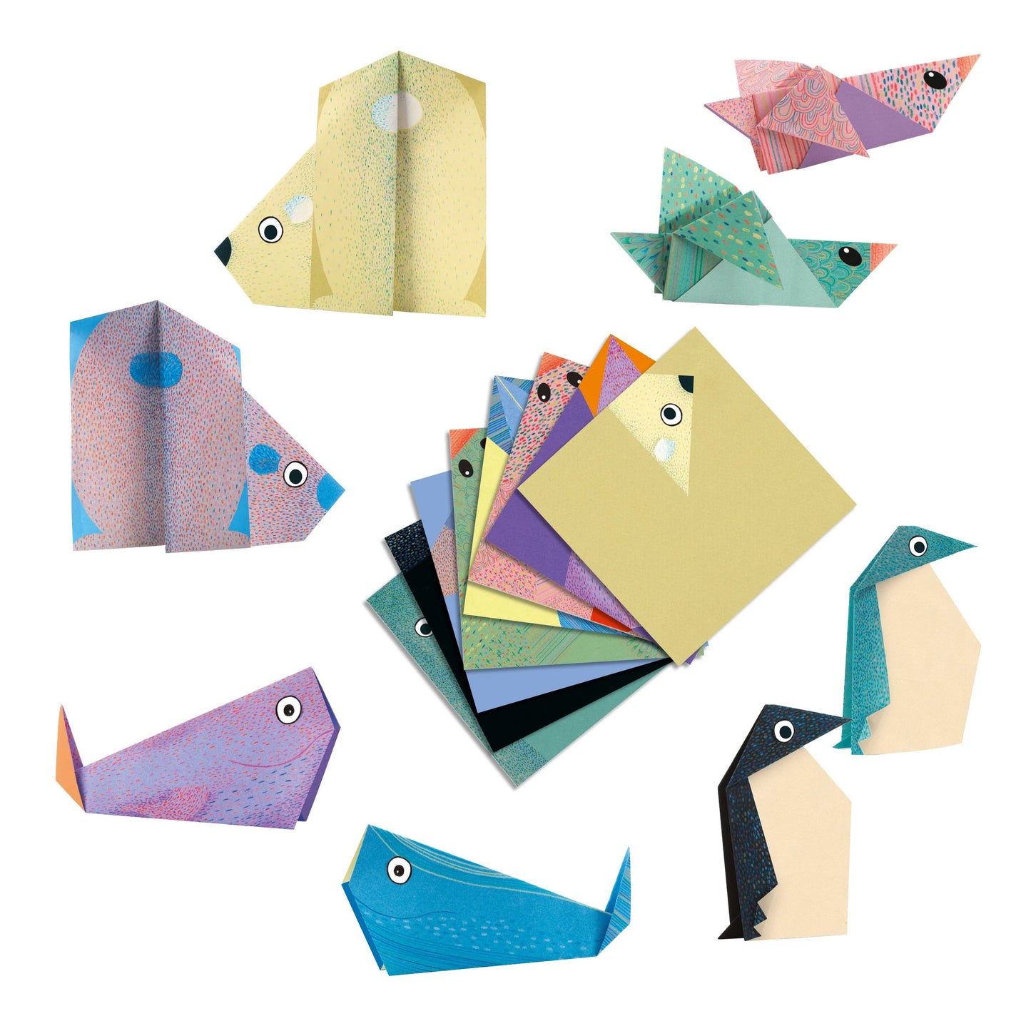 Polar Animals Origami Paper Craft Kit