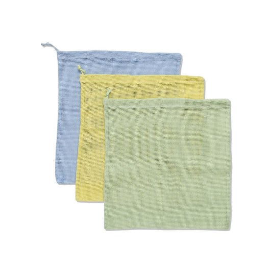 Reusable Produce Bags - Blue, Citron & Sage