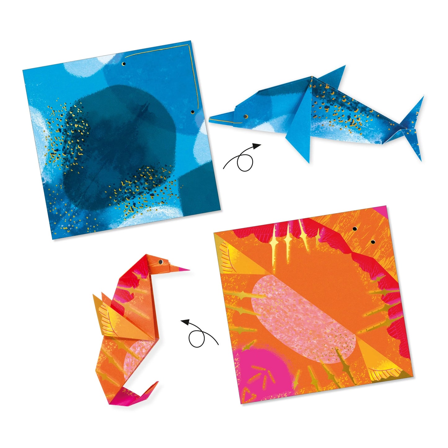 Sea Creatures Origami Paper Craft Kit