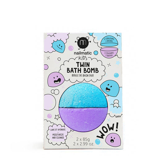 Twin Bath Bomb | Blue + Violet