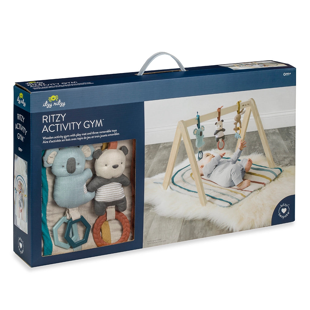 Wooden Baby Activity Gym + Toys