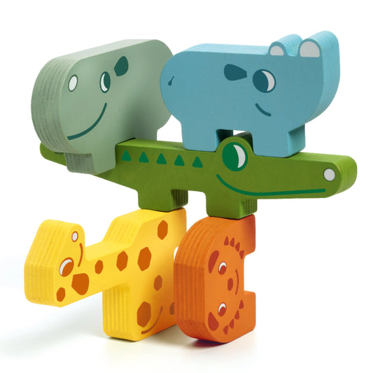 Ze Totanimo Wooden Animal Stacking Game