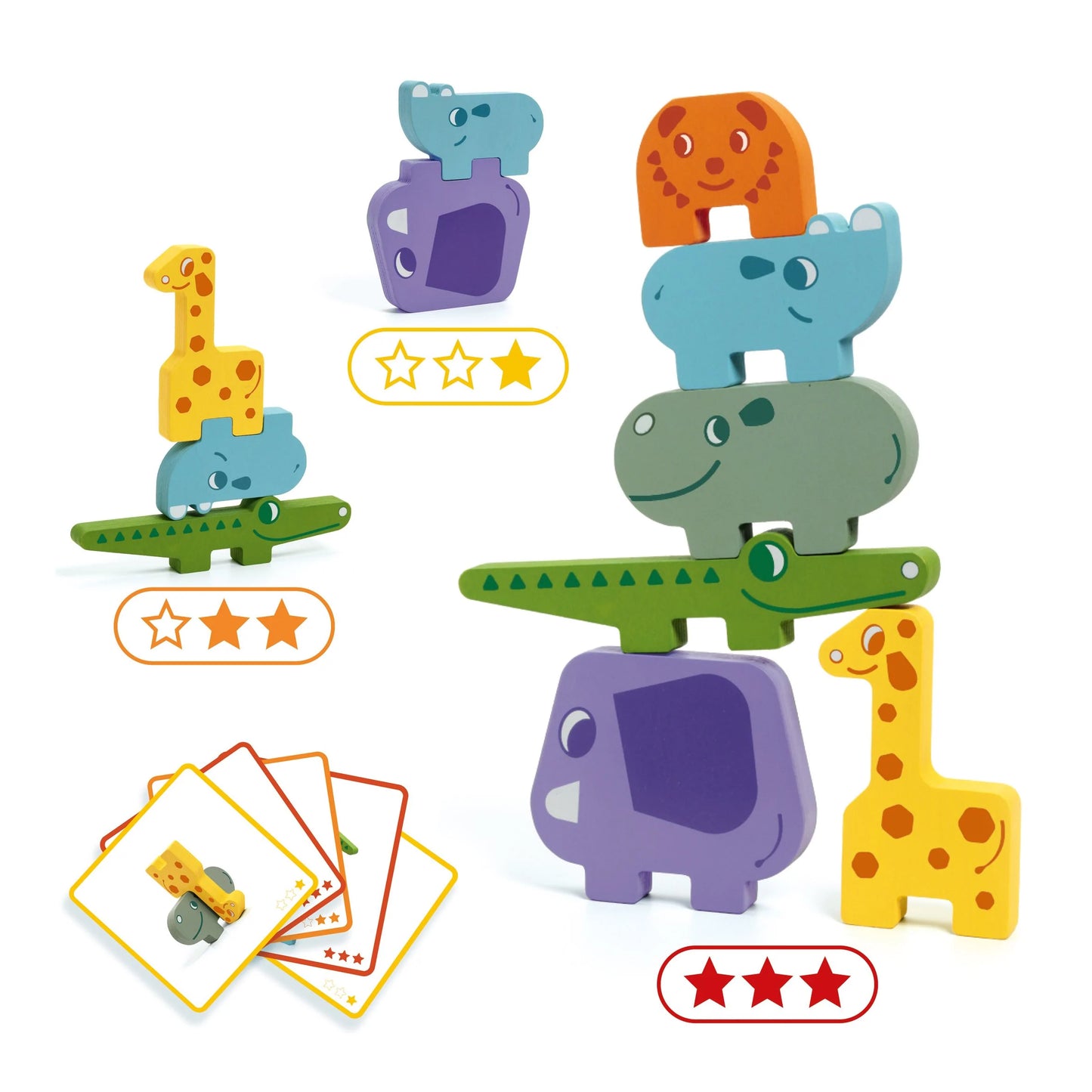 Ze Totanimo Wooden Animal Stacking Game