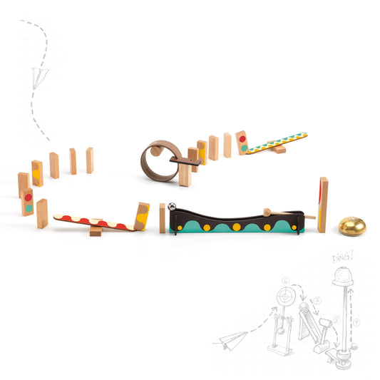 Zig & Go  25 pc Chain Reaction Construction Set