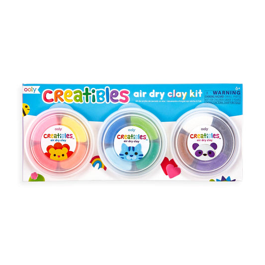 Creatibles DIY Air Dry Clay Kit | Set of 12