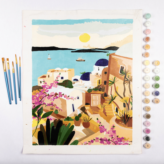 Paint by Number Kit - Dreamy Santorini