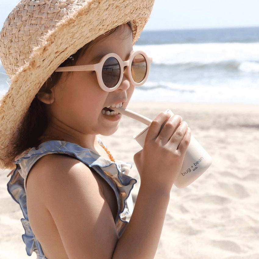 Kids Recycled Plastic Sunglasses in Fawn