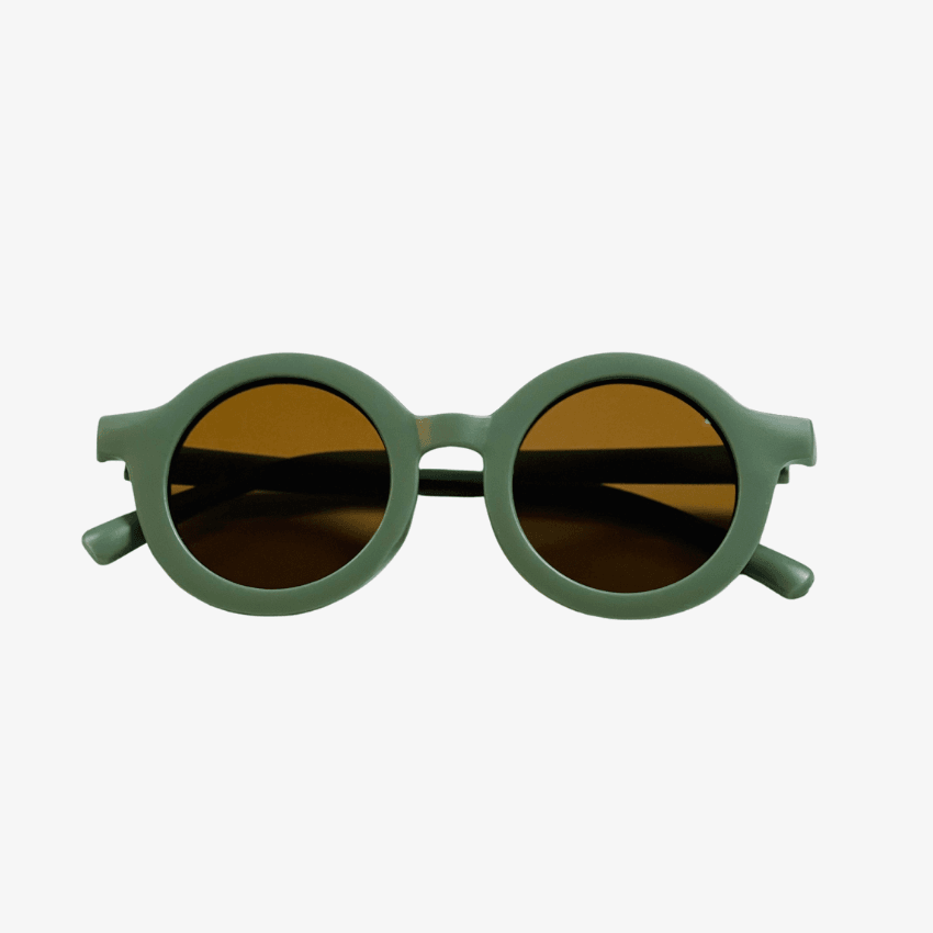 Kids Recycled Plastic Sunglasses in Thyme