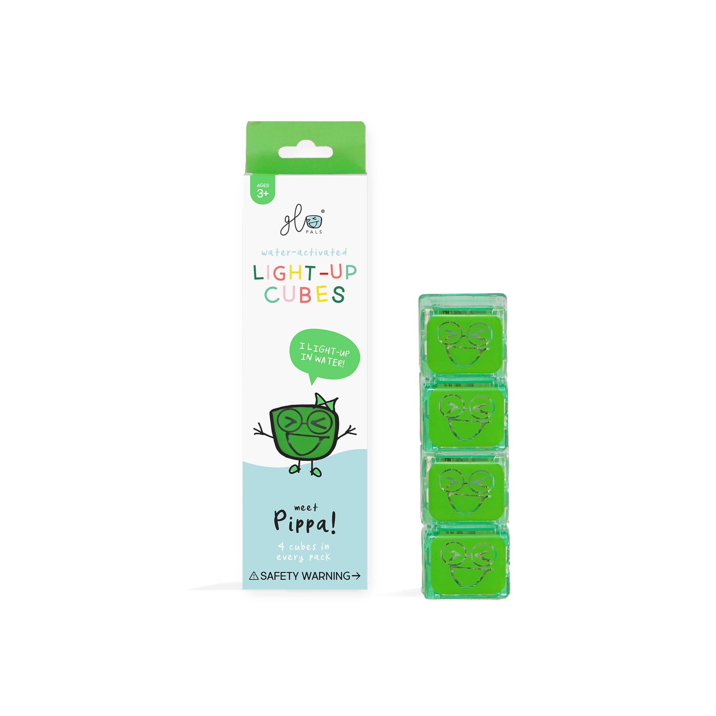 Glo Pals Light-Up Cubes | Pippa (Green)