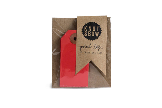 Red Parcel Tags