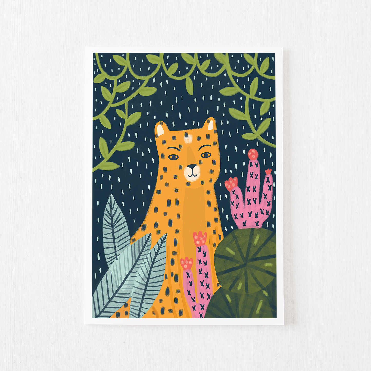 Cheetah greeting card