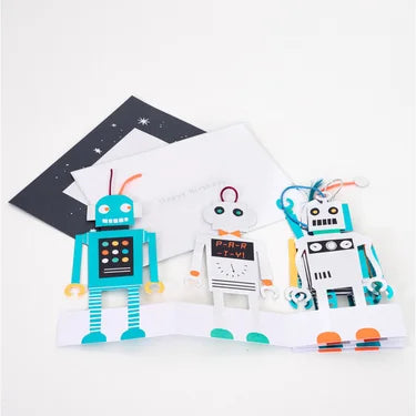 Robot Concertina Card