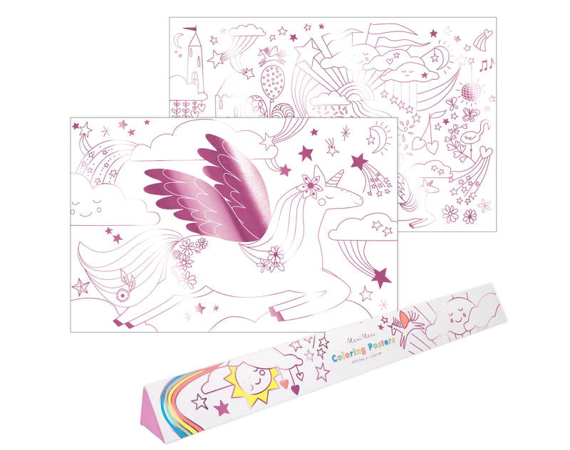 Unicorn Coloring Posters